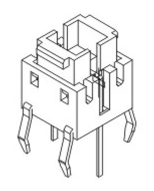 帶燈輕觸開關(guān)R597結(jié)構(gòu)圖