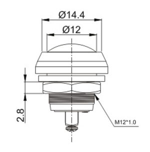 帶燈按鈕開(kāi)關(guān)R0195結(jié)構(gòu)圖